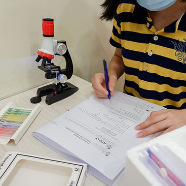 Students at AGrader Learning Centre engaging in self-paced lessons using digital learning materials.